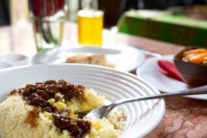 Couscous and fruit